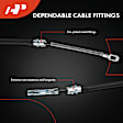 APPBC1612 2 Pcs Rear Parking Brake Cable