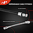 APPBC183 2 Pcs Rear Parking Brake Cable