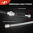 APPBC506 2 Pcs Rear Parking Brake Cable