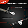 APPBC649 Rear Passenger Parking Brake Cable