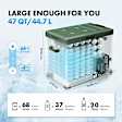 APPCF001 47 Quarts Portable Car Fridge Cooler Refrigerator Freezer Truck Travel Camping Outdoor Use