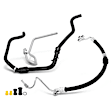 APPSH2507 2x Power Steering Pressure & Return Line Hose Assembly