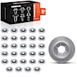 2004 Honda Element - Clips & Fasteners, These clips are only for 3 mm diameter holes, Silver, Metal, Set of 30