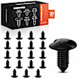 2014 Scion tC - Clips & Fasteners, Black, Nylon, Set of 20