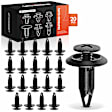 2005 Ford Focus - Clips & Fasteners, Black, Nylon, Set of 20