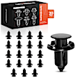 APRCF099 20 Pcs 9mm Nylon Fender & Bumper Retainer Clip Push-Type