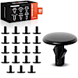 2006 Mazda MPV - Clips & Fasteners, These Clips Are Only For 6.5mm Diameter Stem, Black, Nylon, Set of 20