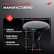 2006 Mazda MPV - Clips & Fasteners, These Clips Are Only For 6.5mm Diameter Stem, Black, Nylon, Set of 20