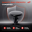 2006 Mazda MPV - Clips & Fasteners, These Clips Are Only For 6.5mm Diameter Stem, Black, Nylon, Set of 20