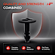 2002 Audi A4 - Clips & Fasteners, These clips are only for 7 mm diameter holes, Black, Metal, Set of 50