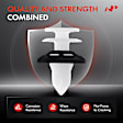 2015 Jeep Grand Cherokee - Clips & Fasteners, Black and White, Set of 30