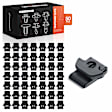 APRCF1326 50 Pcs 30mm Nylon Black Fender Liner Retainer Clip