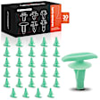 1987 Acura Integra - Clips & Fasteners, Only for 7mm Stem Diameter Clips, Green, Nylon, Set of 30