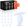 2018 Honda Pilot - Clips & Fasteners, These Clips Are Only for 7mm Diameter Holes, White, Nylon, Set of 20