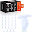 2019 Toyota Avalon - Clips & Fasteners, These Clips Are Only for 7mm Diameter Holes, White, Nylon, Set of 30