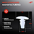 2019 Toyota Avalon - Clips & Fasteners, These Clips Are Only for 7mm Diameter Holes, White, Nylon, Set of 30