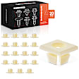 1992 Chevrolet S10 - Clips & Fasteners, These nuts are only for 6.35 mm (#14) Screw., White, Nylon, Set of 20