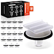APRCF1459 20 Pcs 7mm Nylon Door Mirror Cover Fender Roof Garnish Sill Molding Clip