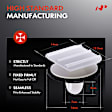 APRCF1459 20 Pcs 7mm Nylon Door Mirror Cover Fender Roof Garnish Sill Molding Clip