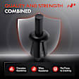APRCF1478 30 Pcs 6.3mm Bumper Grille Trunk Panel Retainer Clips Push-Type