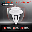 APRCF1503 50 Pcs 9.5mm Nylon Wheel Arch Cover & Footboard Retainer Clip with Sealer