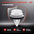 APRCF1505 30 Pcs 9.5mm Door Interior Trim Panel Retainer with Sealer Clip