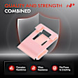 APRCF1523 30 Pcs 20mm Wide Pink Nylon Molding Clip Belt