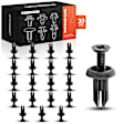 APRCF1757 20 Pcs 5mm Front Bumper Fascia Screw Retainer Clips Push-Type