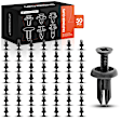 APRCF1759 50 Pcs 5mm Front Bumper Fascia Push Type Screw Retainer Clips