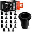APRCF1817 20 Pcs 15mm Nylon Door Moulding Retainer Clip