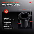 APRCF1817 20 Pcs 15mm Nylon Door Moulding Retainer Clip