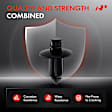 APRCF1841 20 Pcs 7mm Nylon Front & Rear Bumper Retainer Clip Push-Type