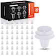 2012 Nissan Murano - Clips & Fasteners, These Clips Are Only for 9mm Diameter Holes, White, Nylon, Set of 50