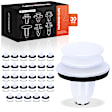 2018 Mercedes Benz C300 - Clips & Fasteners, White, Nylon, Set of 30