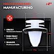 2018 Mercedes Benz C300 - Clips & Fasteners, White, Nylon, Set of 30