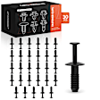 2016 BMW 320i - Clips & Fasteners, Black, Nylon, Set of 30