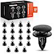 APRCF2081 20 Pcs 7mm Nylon Trunk Side Trim Fastener Clips Screw