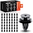 APRCF2170 50 Pcs 9.3mm Rear Bumper Garnish Retainer Reflector Panel Clips