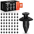 2004 Ford Escape - Clips & Fasteners, Black, Nylon, Set of 50