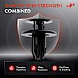APRCF2270 20 Pcs 8mm Nylon Bumper Cover & Fender Liner Retainer Clips Push-Type