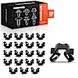 APRCF2273 20 Pcs 6mm Nylon Hood Release Cable Clip Fastener