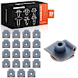 2014 Mazda 6 - Clips & Fasteners, These Clips Are Only for M4.8 (#10) Screws., Gray, Nylon, Set of 20