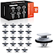 APRCF2285 20 Pcs 12mm Nylon Gray Front Door Lower Molding Clip Fastener Push-Type