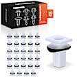 APRCF2322 30 Pcs 8.5 x 8.5mm Nylon Bumper Bracket Screw Grommet Clips with Sealer