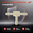 2008 Pontiac Solstice - Clips & Fasteners, These Clips are only for 1/8 inch x 1/8 inch x 1/8 inch Hose, White, Nylon, Set of 50