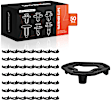 APRCF2566 50 Pcs 7mm Nylon Heat Shield Washer Retainer Clips