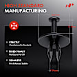 2014 Jeep Grand Cherokee - Clips & Fasteners, Black, Nylon, Set of 20