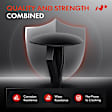 APRCF2790 20 Pcs Nylon Car Clip Trim Panel Bumper Fender Fastener Retainer