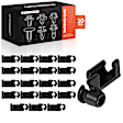 APRCF2823 20 Pcs 6mm Nylon Right Side Door Lock Rod End Retainer Clip Fastener