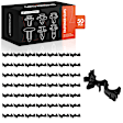 2022 Chevrolet Colorado - Clips & Fasteners, Black, Nylon, Set of 50
